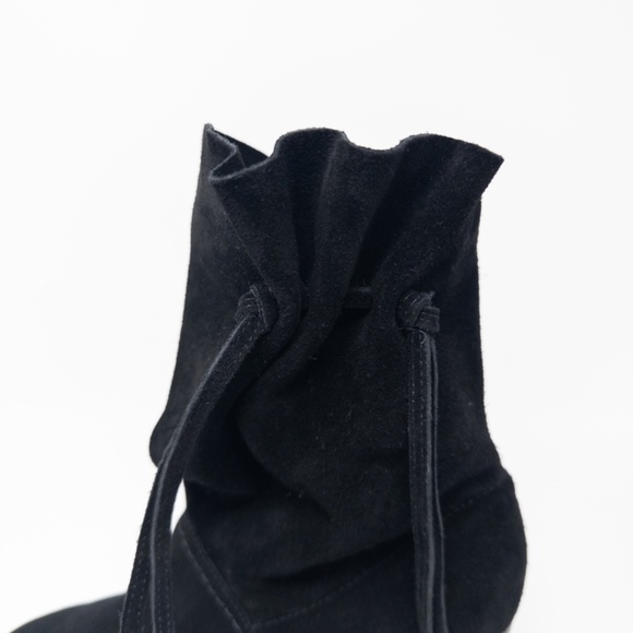 Tory Burch Gigi Slouch Knot Suede Boots 85 MM Size 8.5 Bootie - Picture 2 of 9